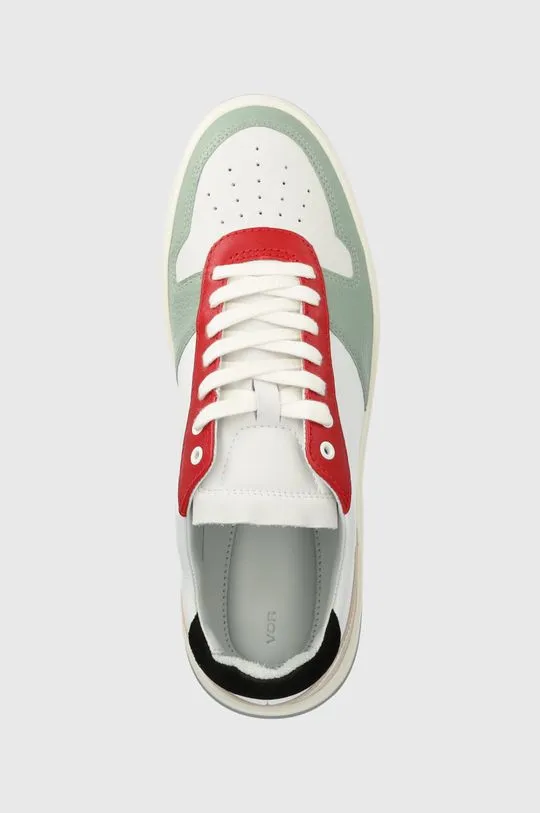 VOR leather sneakers 5A white color 5A.Praducci