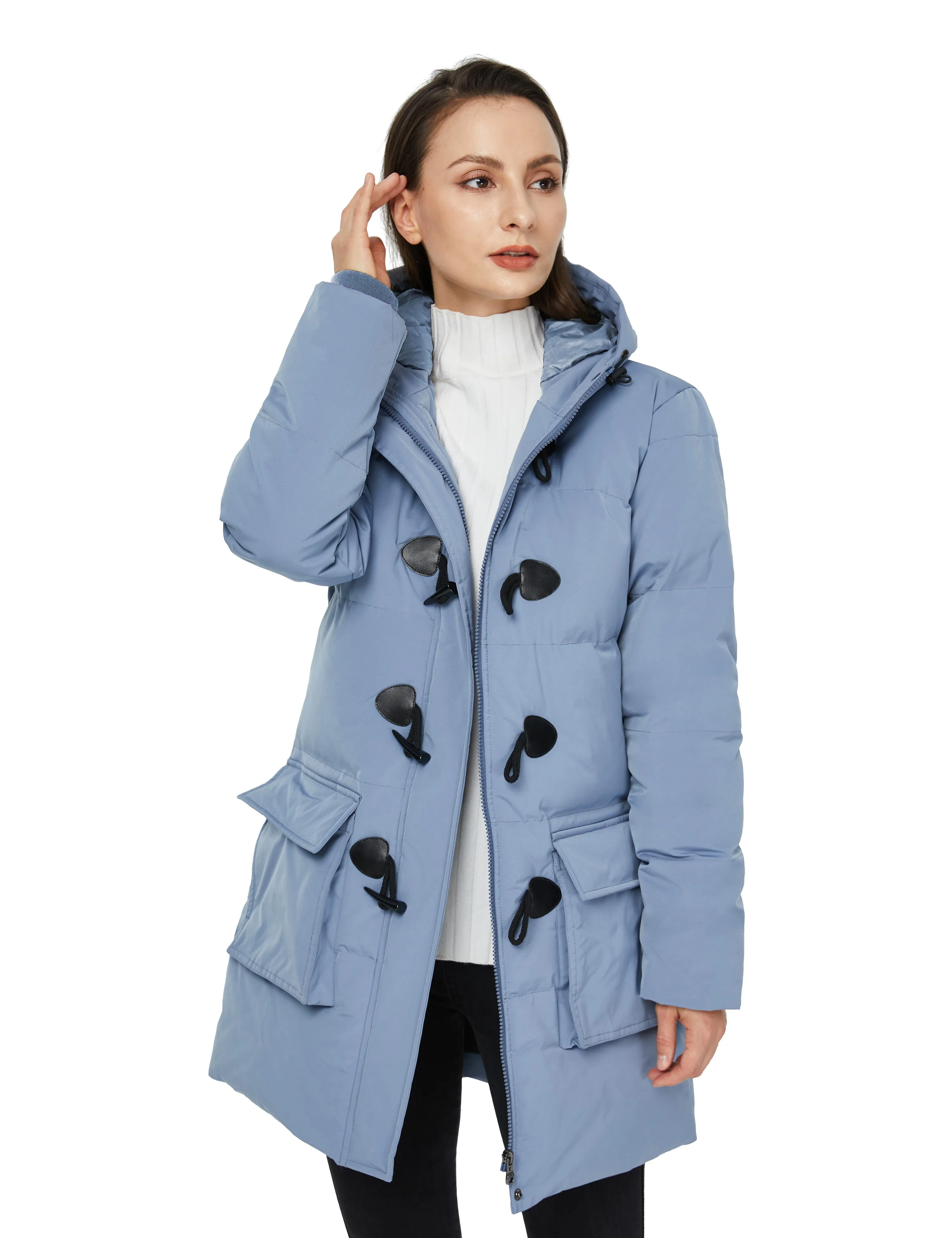 WenVen Women's Winter Puffer Jacket Windproof Puffer Coat Warm Parka Coat