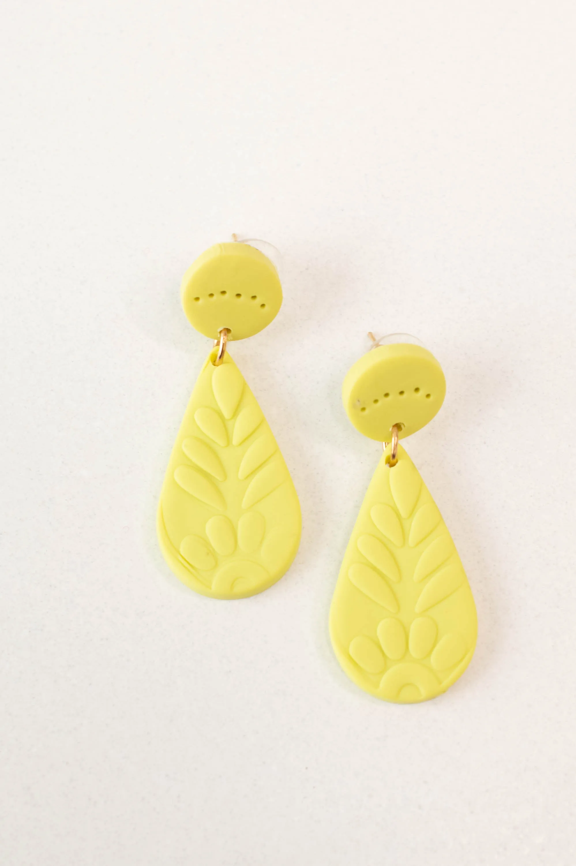 When Teardrops Fall Earrings, Yellow