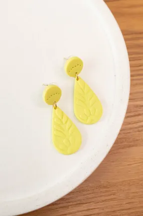 When Teardrops Fall Earrings, Yellow