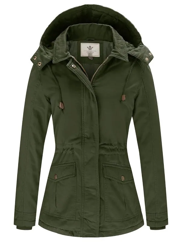 Women's Winter Coat Warm Parka Jacket with Removable Hood