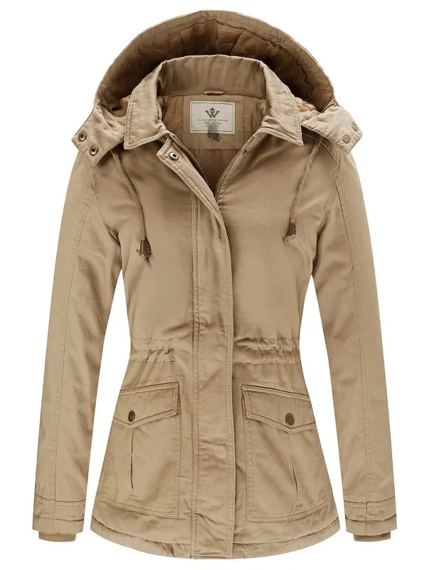 Women's Winter Coat Warm Parka Jacket with Removable Hood