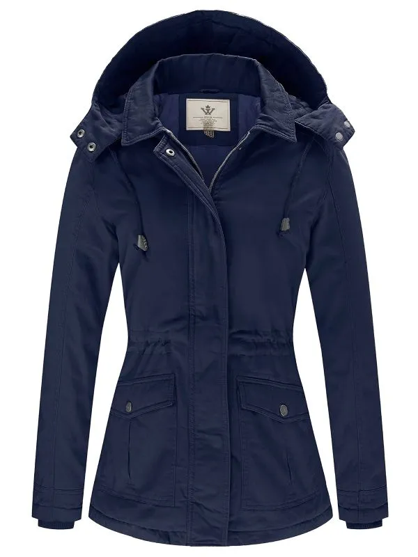 Women's Winter Coat Warm Parka Jacket with Removable Hood