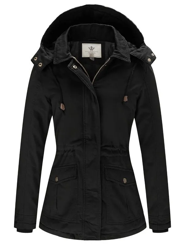 Women's Winter Coat Warm Parka Jacket with Removable Hood