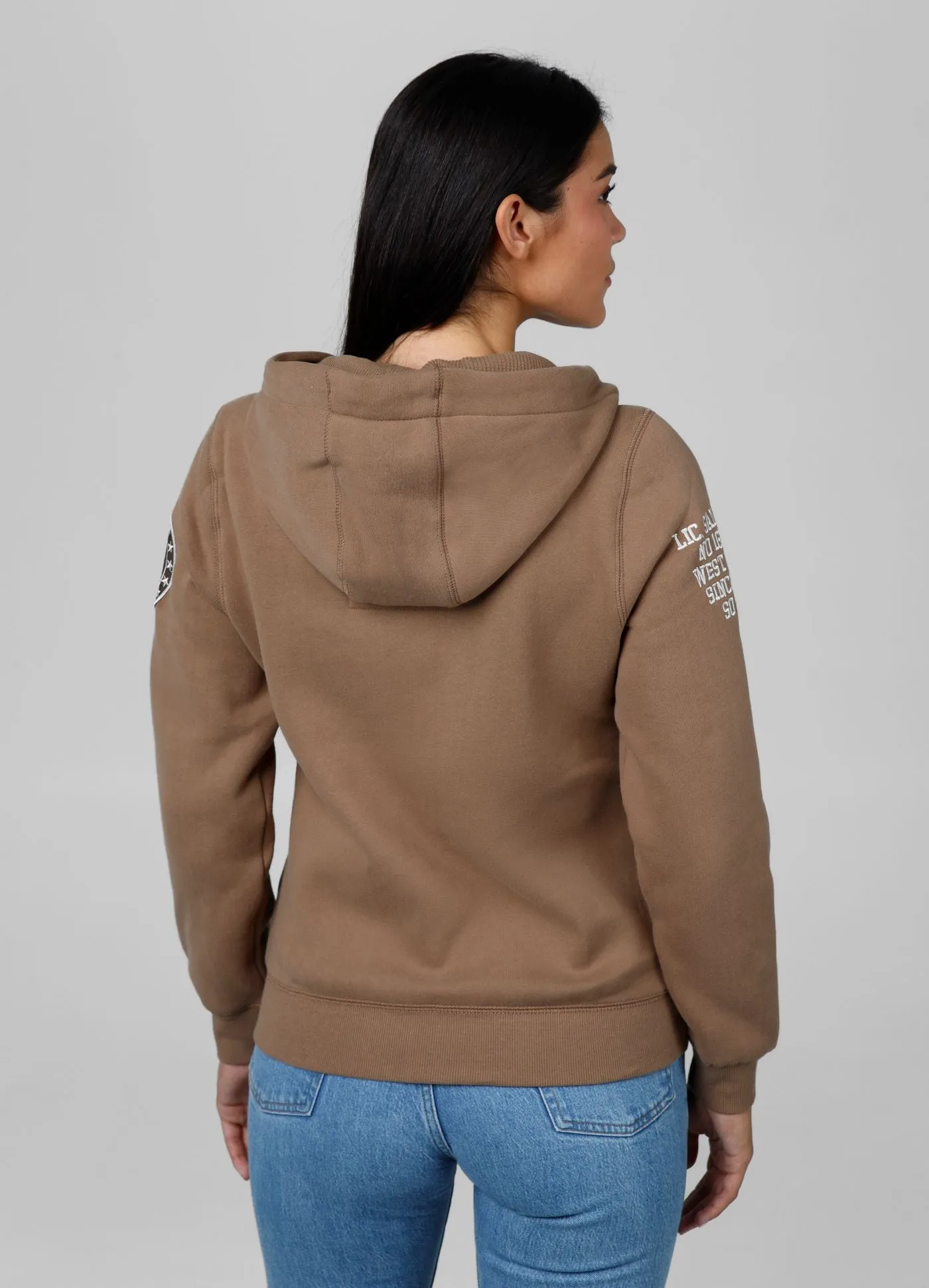 Women's zip-up hoodie French Tyrian