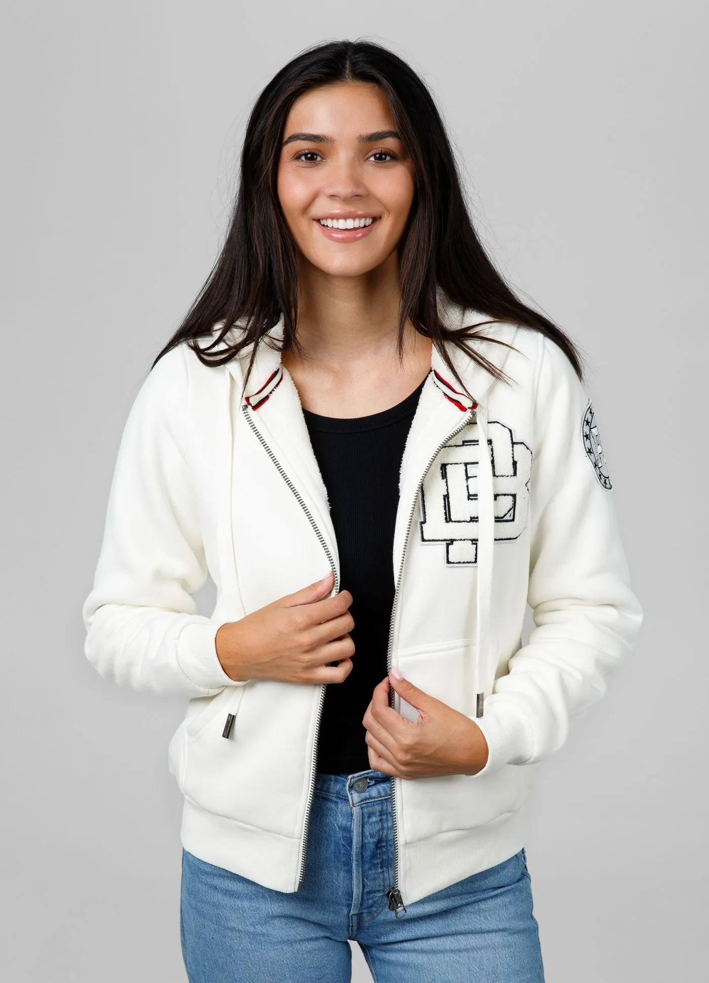 Women's zip-up hoodie Sherpa Ruffina