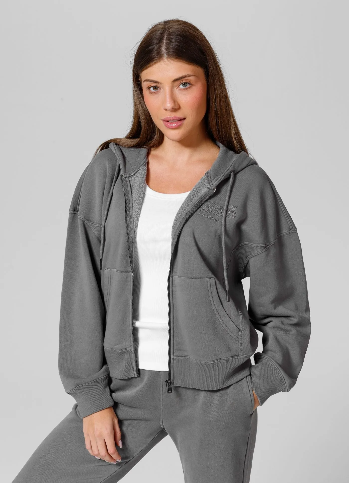 Women's zip-up hoodie Washed Manzanita II