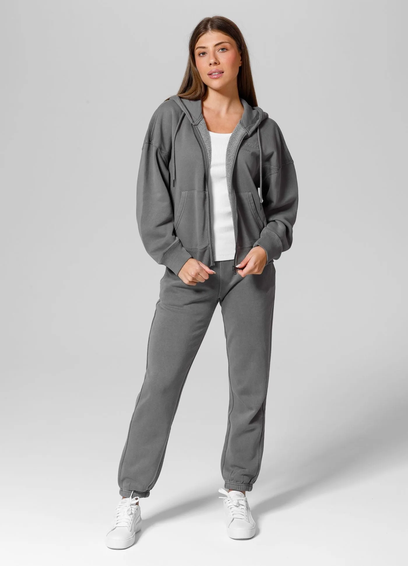 Women's zip-up hoodie Washed Manzanita II