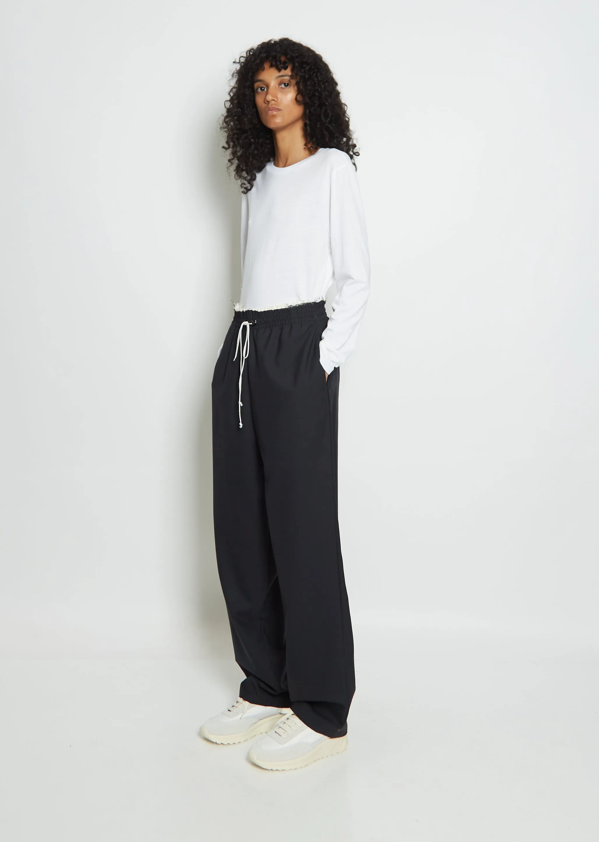 Wool Sweatpant Trouser