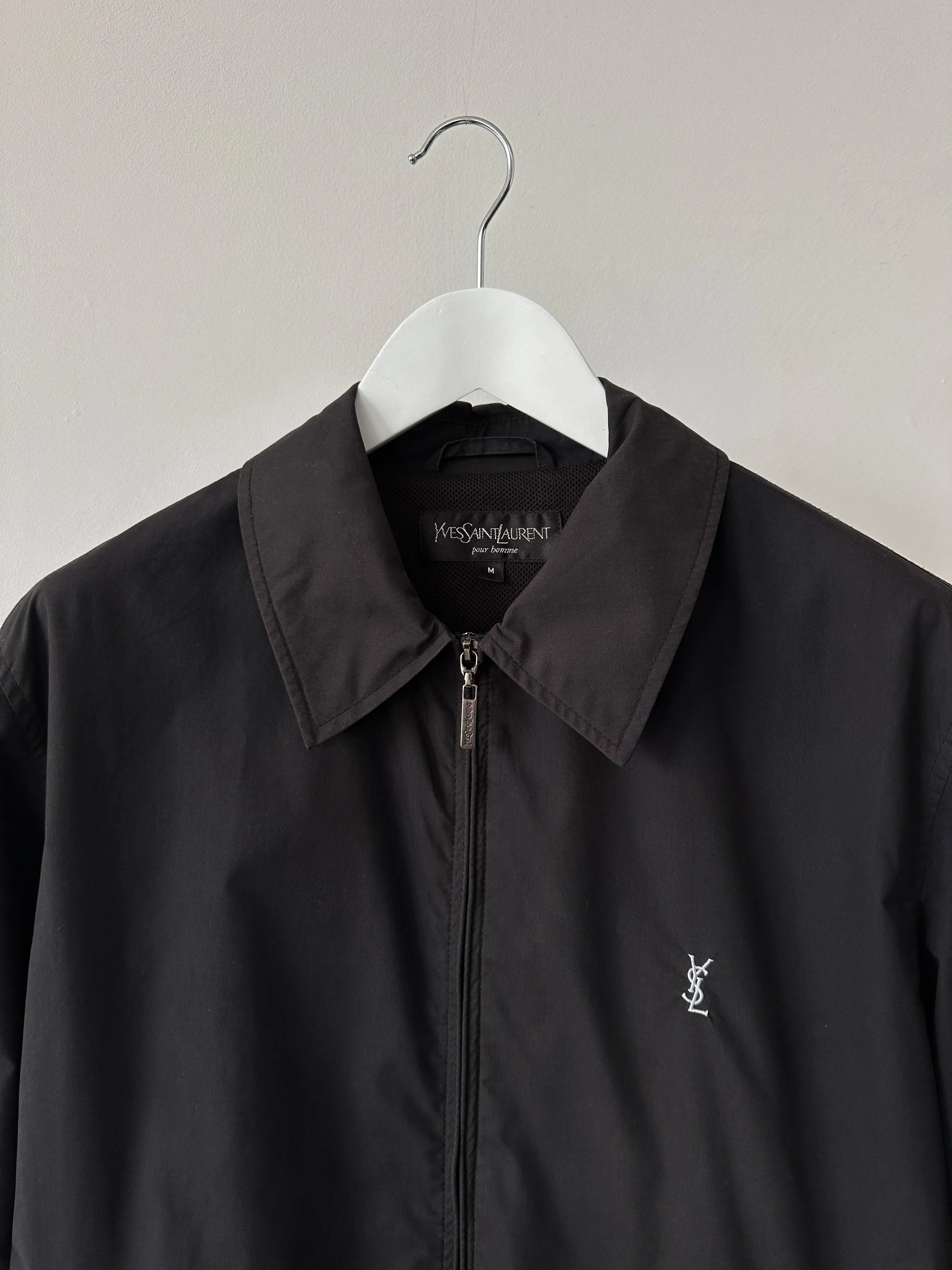 Yves Saint Laurent Cotton Logo Bomber Jacket - M