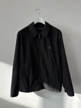 Yves Saint Laurent Cotton Logo Bomber Jacket - M